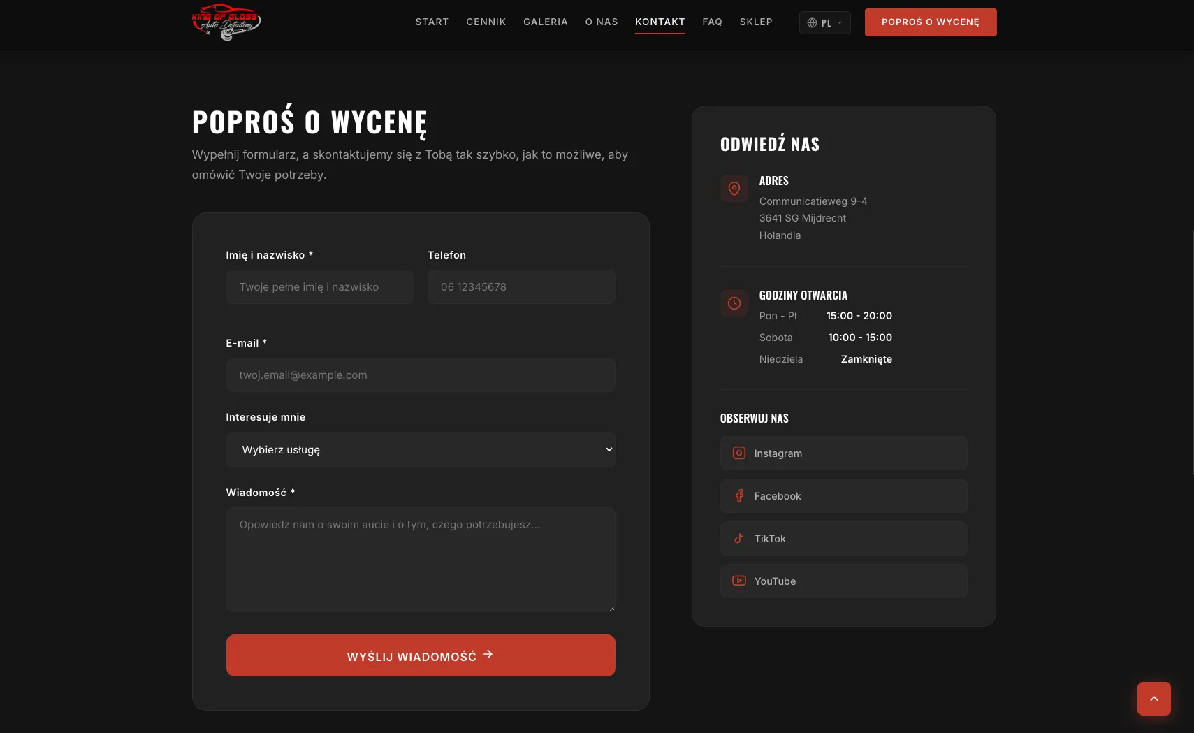 O marce i kontakt — zaufanie i prosty następny krok