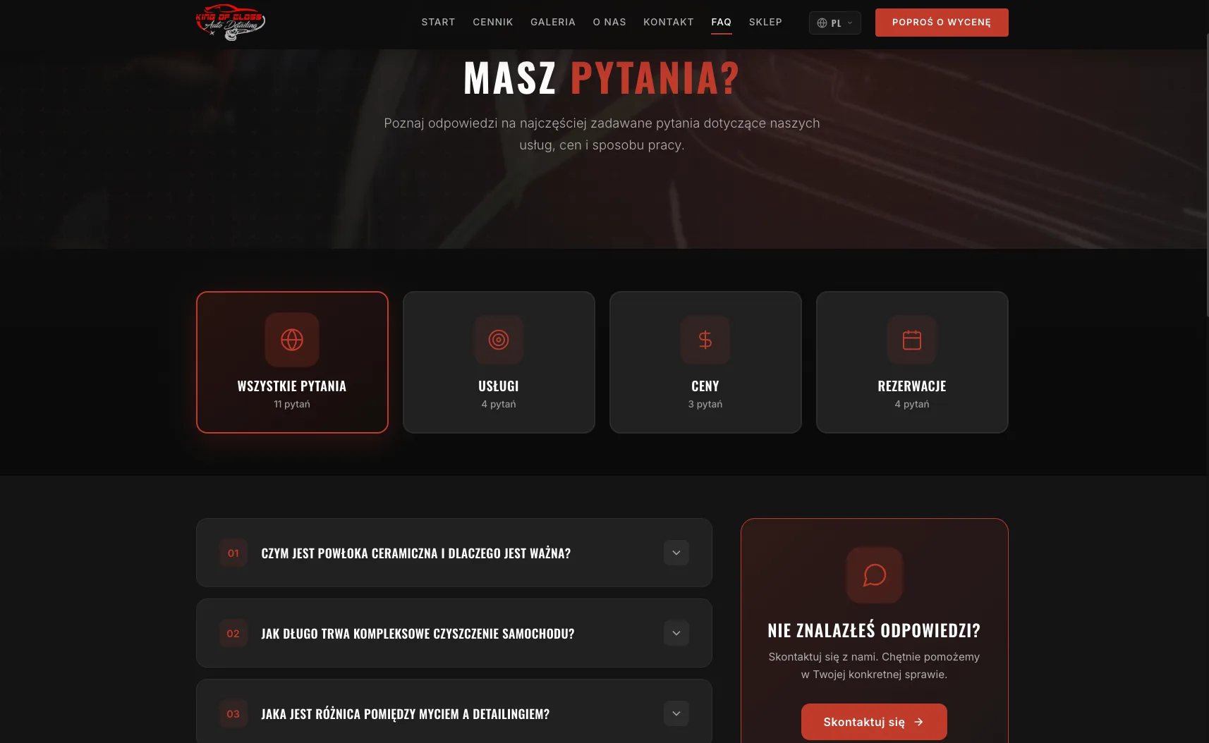 FAQ — odpowiedzi zanim padnie pytanie