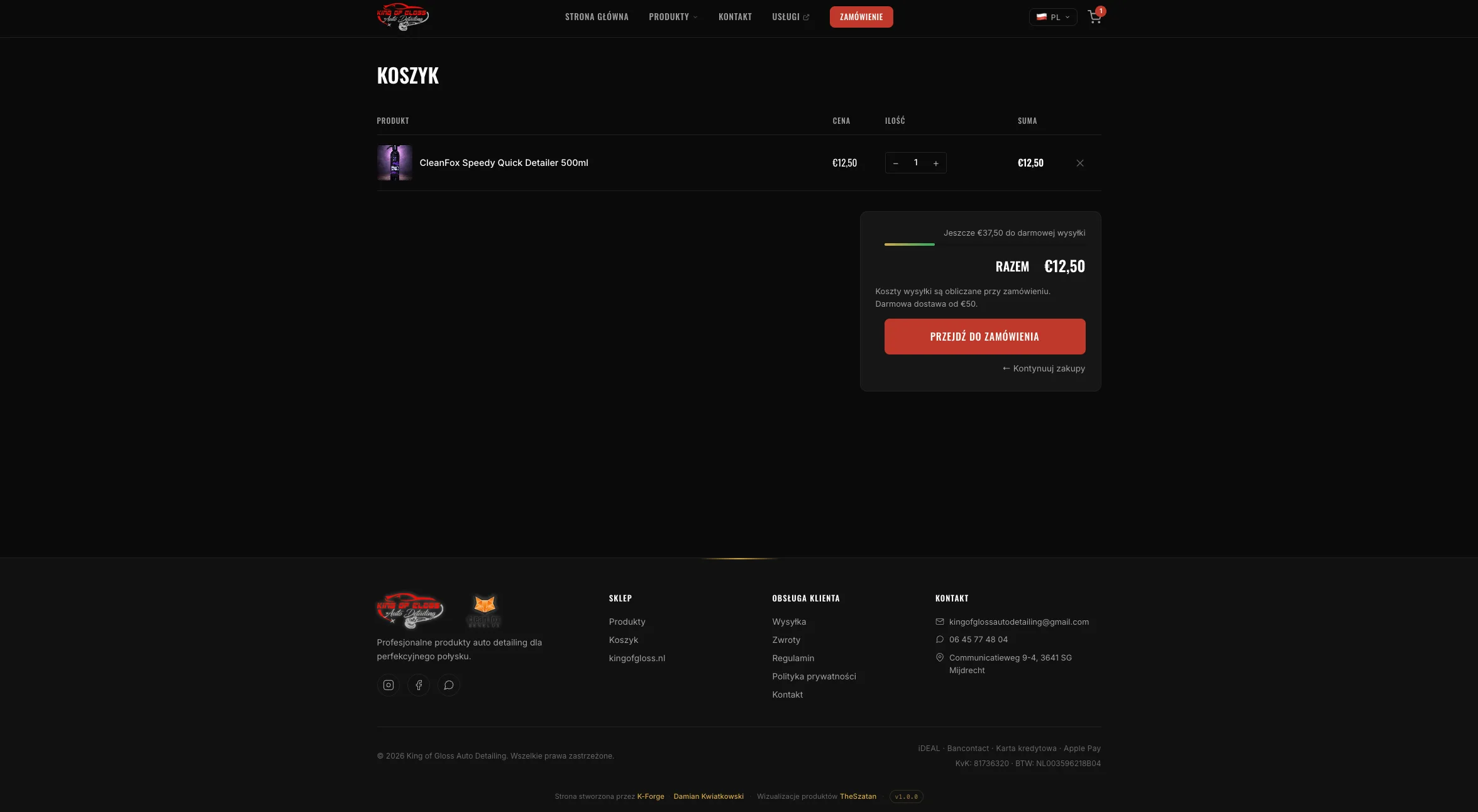 Koszyk — próg darmowej dostawy jako motywacja